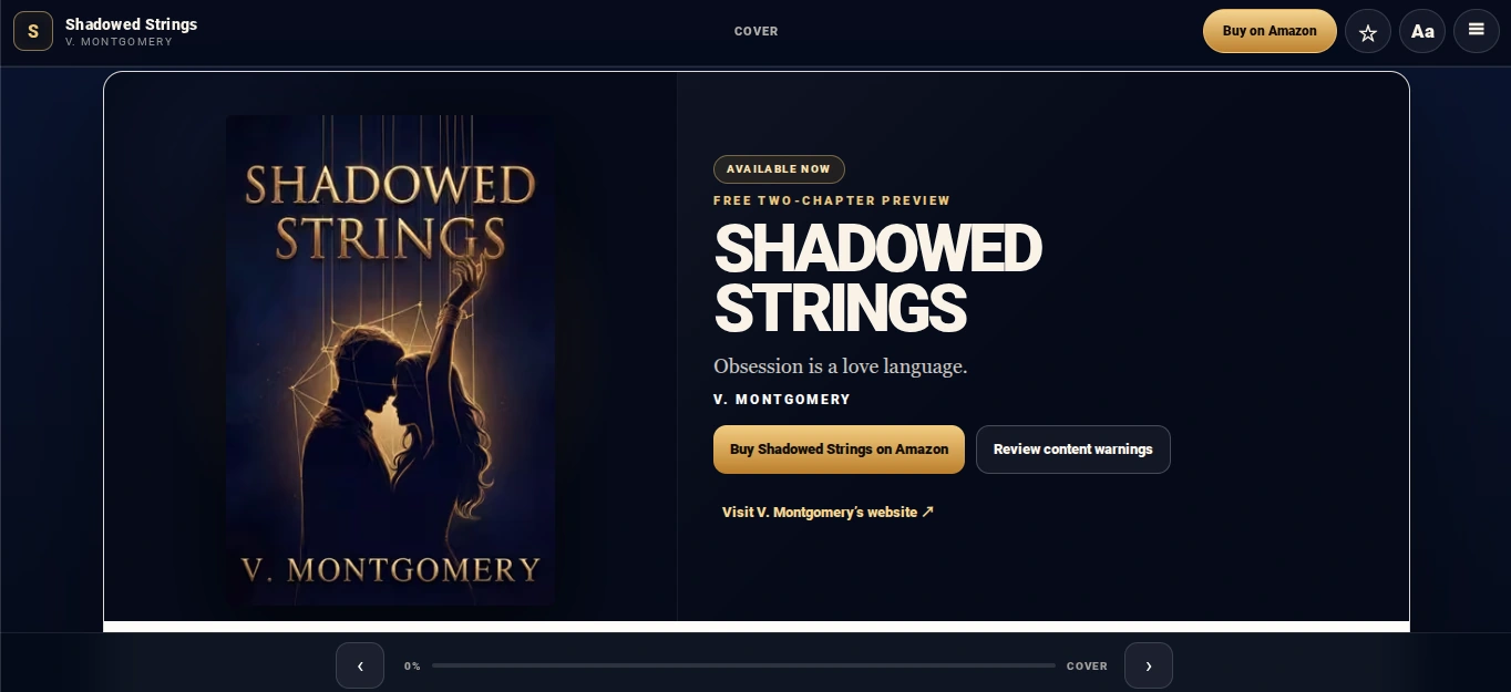 KRONATRIX client website example supporting Author Website Examples