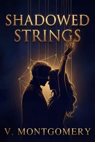 Original Shadowed Strings book cover by V. Montgomery supplied for the KRONATRIX client project